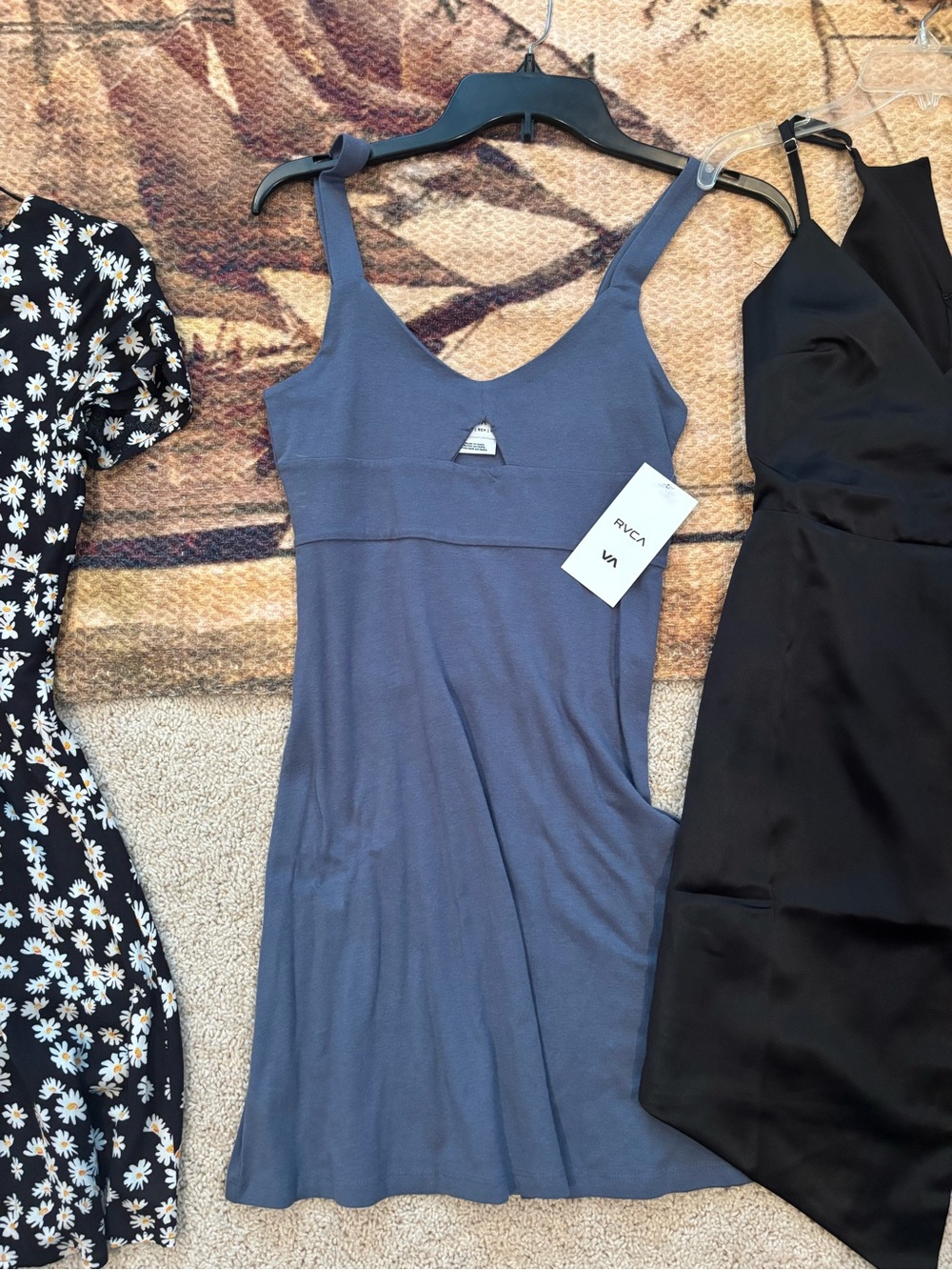 RVCA Slate Blue Mini Tank Dress